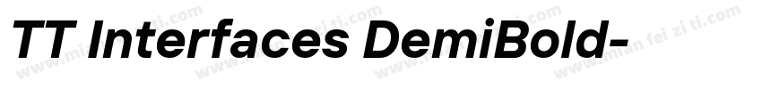 TT Interfaces DemiBold字体转换